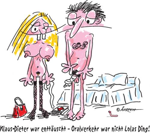 Cartoon: Nicht ihr Ding (medium) by rpeter tagged oral,bett,nackt,frau