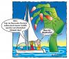 Cartoon: Im Bermudadreieck (small) by rpeter tagged segeln see bermudadreieck