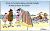 Cartoon: Neulich am FKK-Strand (small) by rpeter tagged nackt,strand,mann,frau,wasser,krokodil