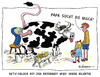 Cartoon: Papa kann alles! (small) by rpeter tagged bauernhof,kuh,bulle,milch,melken