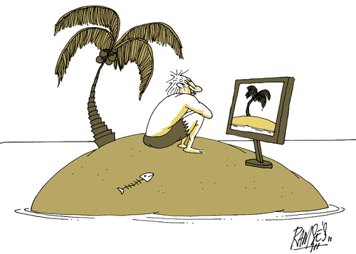 Cartoon: entertaining (medium) by Ramses tagged desert,islands