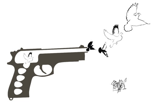 Cartoon: Peacemaker (medium) by Ramses tagged peace,love,understanding,progress