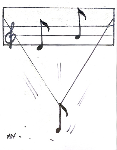 Cartoon: Music (medium) by Monica Zanet tagged zanet,free,music