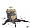 Cartoon: Tree (small) by Monica Zanet tagged zanet environment nature