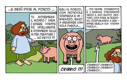 Cartoon: Il porco (medium) by ignant tagged comic,strip,cartoon,humor