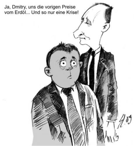 Cartoon: Krise (medium) by medwed1 tagged schljachow,cartoon