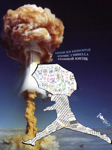 Cartoon: Atomic umbrella (medium) by Zoran Spasojevic tagged digital,graphics,graffit,zoran,spasojevic,paske,emailart,kragujevac,serbia,atomicumbrella,umbrella,atomic