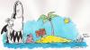 Cartoon: Desert island (small) by fieldtoonz tagged gag cartoon