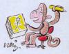Cartoon: Drawing me drawing you (small) by neilo tagged monkey,cartoon,draw,drawing