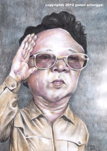 Cartoon: Kim Jong Il (medium) by Joen Yunus tagged pencil,watercolor,caricature