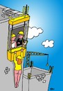 Cartoon: construction accident (small) by Joen Yunus tagged cartoon construction building safety sex erotic