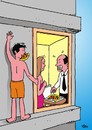 Cartoon: do not eat my pizza (small) by Joen Yunus tagged cartoon pizzapitch sex marriage misunderstandings