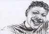 Cartoon: ella fitzgerald (small) by Joen Yunus tagged musician,jazz,famous,singer,caricature,charcoal