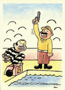 Cartoon: Stupidity (small) by Joen Yunus tagged cartoon stupid police criminal