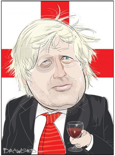 Cartoon: Boris Johnson (medium) by drawgood tagged boris,johnson,mayor,london,caricature,portrait