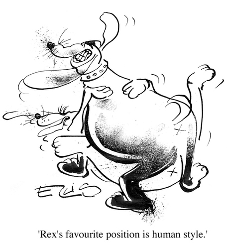 Cartoon: Human Style (medium) by drawgood tagged dogs,human,style,doggy