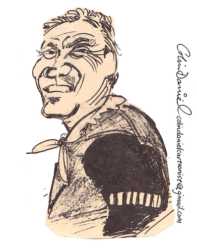 Cartoon: Cameron Mitchell caricature (medium) by Colin A Daniel tagged cameron,mitchell,caricature