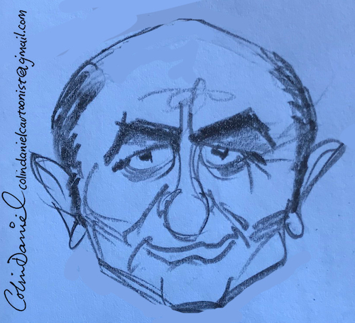 Cartoon: Stanley Brock caricature (medium) by Colin A Daniel tagged stanley,brock,caricature