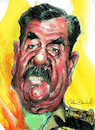 Cartoon: Saddam Hussein caricature (small) by Colin A Daniel tagged saddam,hussein,caricature,colin,daniel