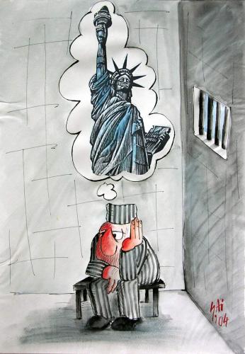 Cartoon: jail (medium) by SAI tagged liberty,jail