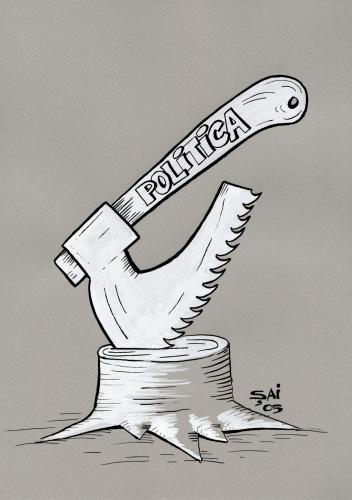 Cartoon: politik (medium) by SAI tagged politika