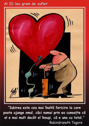 Cartoon: the second gram of soul (medium) by SAI tagged love
