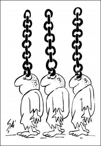 Cartoon: the slavery (medium) by SAI tagged slavery