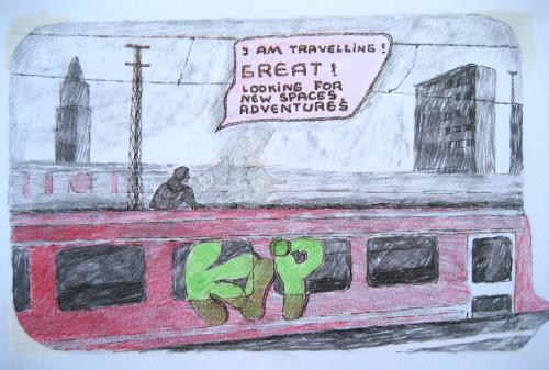 Cartoon: detail of adventure (medium) by kirti ingerfurth tagged ki