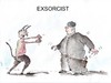 Cartoon: exorcist (small) by Slawek11 tagged exorcist,devil,prist,hell,church