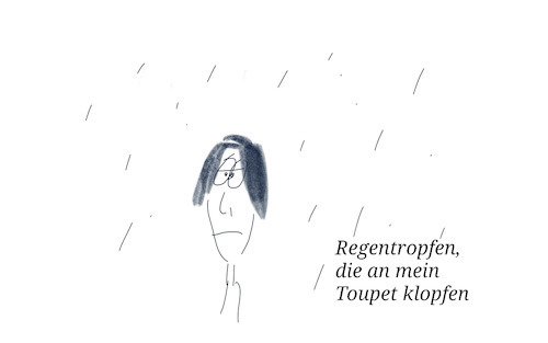 Cartoon: Le Toupet (medium) by hurvinek tagged regen