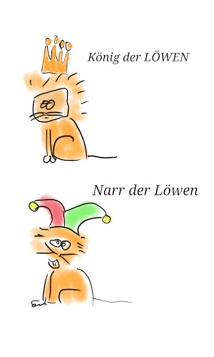 Cartoon: Närrische Zeiten (medium) by hurvinek tagged löwe