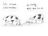 Cartoon: Muhsames Kuhleben (small) by hurvinek tagged kühe