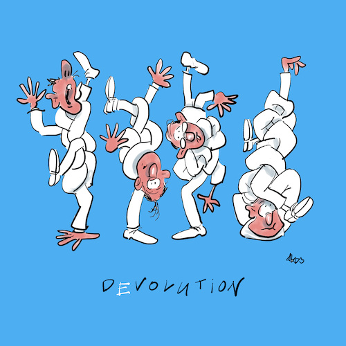 Cartoon: Devolution (medium) by helmutk tagged nature