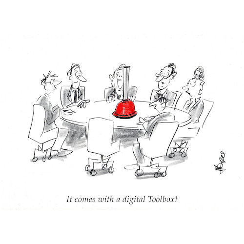 Cartoon: Digital Support (medium) by helmutk tagged business