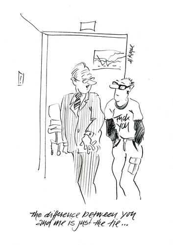 Cartoon: Just the tie (medium) by helmutk tagged culture