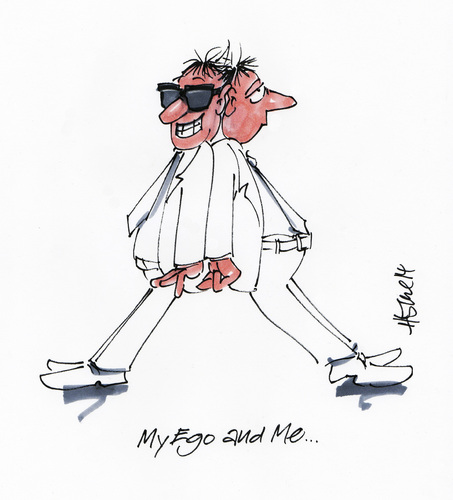 Cartoon: My Ego and Me (medium) by helmutk tagged clinical,cases