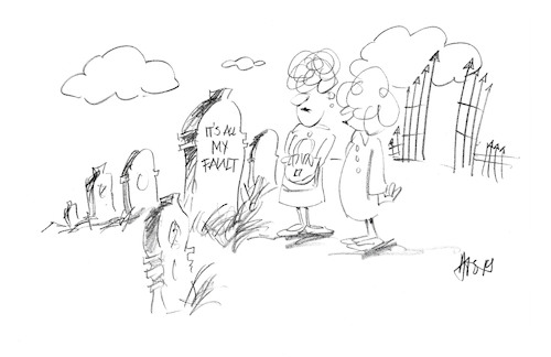 Cartoon: My sins (medium) by helmutk tagged life
