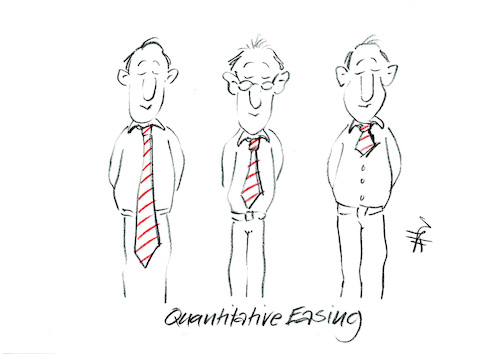 Cartoon: Quantitative easing (medium) by helmutk tagged business