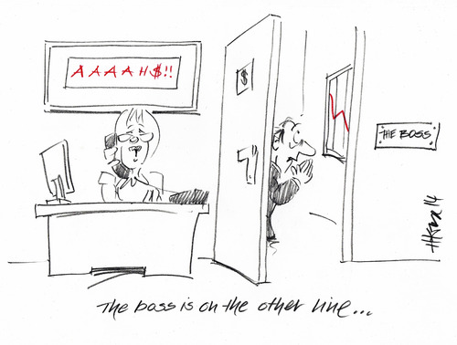 Cartoon: The Other Line (medium) by helmutk tagged business,politics,economy