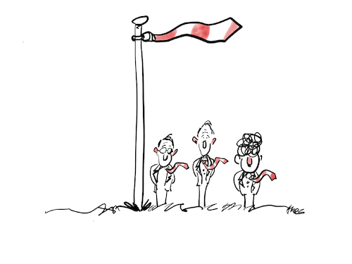 Cartoon: TieNation (medium) by helmutk tagged nation
