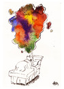 Cartoon: ColorDream (small) by helmutk tagged dream