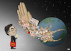 Cartoon: Boycott Bolsonaro (small) by Tjeerd Royaards tagged brazil,amazon,world,bolsonaro,protest