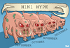 Cartoon: H1N1 Hype (small) by Tjeerd Royaards tagged h1n1,mexican,flu,swine,disease,pandemic,illness,sick