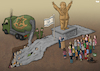 Cartoon: Monument to the complete eradica (small) by Tjeerd Royaards tagged hamas,gaza,rafah,israel,netanyahu