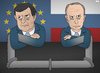 Cartoon: Ties That Bind (small) by Tjeerd Royaards tagged russia,eu,europe,putin,barroso,gas,gazprom,pipeline,moscow,politics,economy,trade
