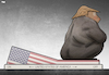 Cartoon: USA Shutdown (small) by Tjeerd Royaards tagged trump,usa,switch,off,closed,america,gorilla