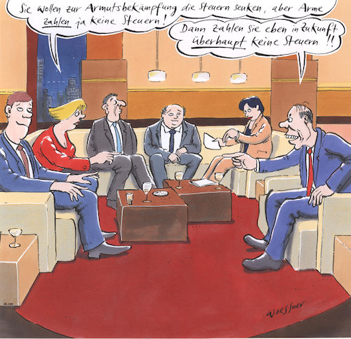 Cartoon: Armutsbekämpfung (medium) by woessner tagged woessner,karikaturen,cartoons,talkmaster,tv,fernsehen,polittalk,talkrunde,statement,geschwätz,phrasen,politsprech,diskussion,scheindiskussion,einkommen,lebensstandard,armutsbekämpfung,steuern,für,arme,senken,gesellschaft,soziale,gerechtigkeit,armut,arm,staatliche,abgaben,staat,finanzamt,besteuerung,steuerberater,talkshow,talk,politik,politiker,woessner,karikaturen,cartoons,talkmaster,tv,fernsehen,polittalk,talkrunde,statement,geschwätz,phrasen,politsprech,diskussion,scheindiskussion,einkommen,lebensstandard,armutsbekämpfung,steuern,für,arme,senken,gesellschaft,soziale,gerechtigkeit,armut,arm,staatliche,abgaben,staat,finanzamt,besteuerung,steuerberater,talkshow,talk,politik,politiker