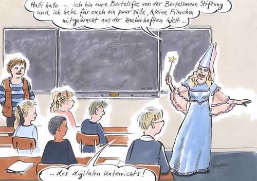 Cartoon: Bertelsfee (medium) by woessner tagged woessner,cartoons,karikaturen,lobbyismus,digitales,lernen,schulbuch,schulbuchverlage,promotion,werbung,reklame,schule,klasse,unterricht,lehrer,bildung,ausbildung,bertelsfee,bertelsmann,konzern,großkonzern,stiftung,kapital,steuervermeidung,steuerbefreiung,gemeinnützigkeit,heuchelei,interessenvertretung,eigennutz,bildungspolitik,einflussnahme,woessner,cartoons,karikaturen,lobbyismus,digitales,lernen,schulbuch,schulbuchverlage,promotion,werbung,reklame,schule,klasse,unterricht,lehrer,bildung,ausbildung,bertelsfee,bertelsmann,konzern,großkonzern,stiftung,kapital,steuervermeidung,steuerbefreiung,gemeinnützigkeit,heuchelei,interessenvertretung,eigennutz,bildungspolitik,einflussnahme