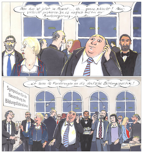 Cartoon: Bildungsplan (medium) by woessner tagged cartoon,karikaturen,woessner,besprechung,meeting,party,bundespolitik,erziehung,pädagogik,erziehungssystem,bildungssystem,faulheit,nichtstun,zehn,punkte,plan,bildung,bildungspolitik,untätigkeit,forderungen,föderalismus,bundesregierung,telefonat,telefonieren,symposium,bildungsföderalismus,ländersache,spesenritter,untätig,faul,cartoon,karikaturen,woessner,besprechung,meeting,party,bundespolitik,erziehung,pädagogik,erziehungssystem,bildungssystem,faulheit,nichtstun,zehn,punkte,plan,bildung,bildungspolitik,untätigkeit,forderungen,föderalismus,bundesregierung,telefonat,telefonieren,symposium,bildungsföderalismus,ländersache,spesenritter,untätig,faul