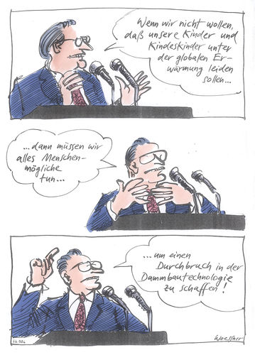 Cartoon: Dammbau (medium) by woessner tagged woessner,karikatur,cartoon,generationen,zukunft,eltern,kinder,kindeskinder,verantwortung,lösung,umwelttechnologie,nachhaltigkeit,klimaschutz,ozonloch,ozonschicht,cozwei,bilanz,umweltbilanz,dammbautechnologie,globale,erwärmung,erderwärmung,klimawandel,ökologie,umwelt,umweltschutz,umweltgesetze,öko,emmissionen,treibhausgase,treibhauseffekt,gegenmassnahme,ausweg,woessner,karikatur,cartoon,generationen,zukunft,eltern,kinder,kindeskinder,verantwortung,lösung,umwelttechnologie,nachhaltigkeit,klimaschutz,ozonloch,ozonschicht,cozwei,bilanz,umweltbilanz,dammbautechnologie,globale,erwärmung,erderwärmung,klimawandel,ökologie,umwelt,umweltschutz,umweltgesetze,öko,emmissionen,treibhausgase,treibhauseffekt,gegenmassnahme,ausweg